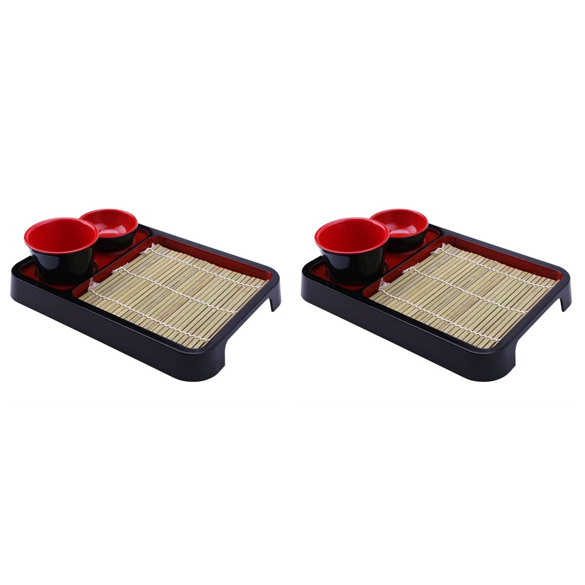 Amazon.com | 2 Sets Japanese Style Cold Noodle Tray with Bamboo